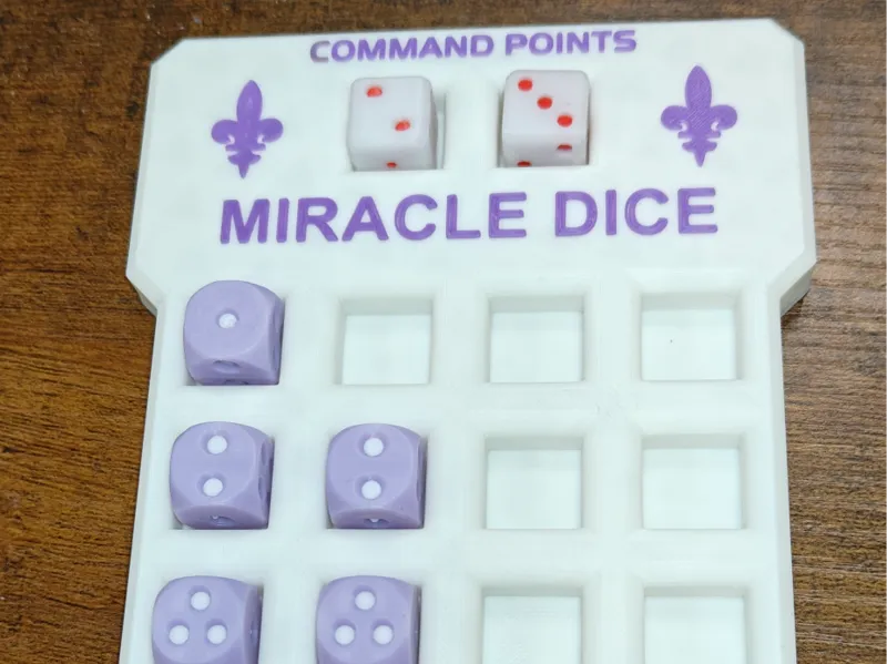 Miracle Dice Tray for Warhammer 40K 6 x 4