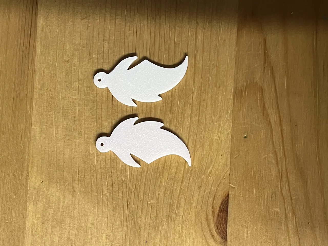 feathers earrings view 2