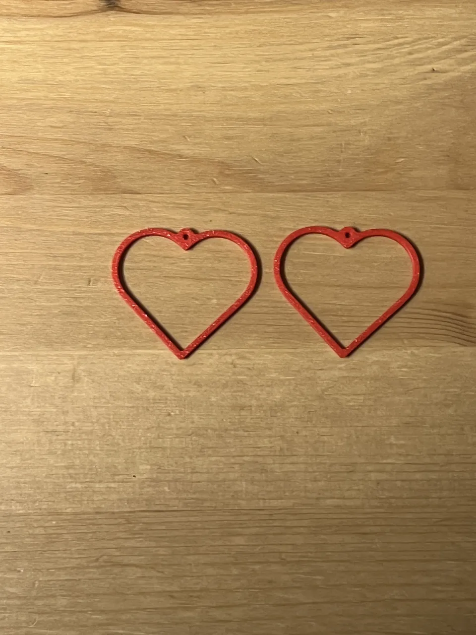heart earrings view 2