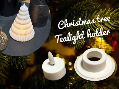 Chirstmas tree tealight holder