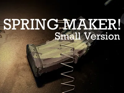 Adjustable Spring Maker with Wire Straightener