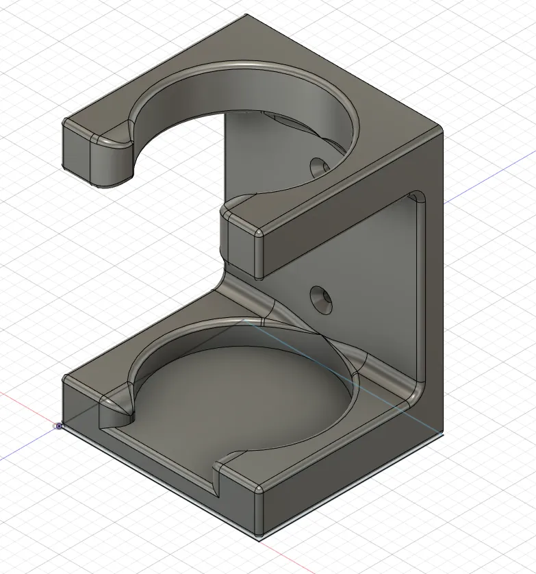 Wallmounted spraycan holder 70mm