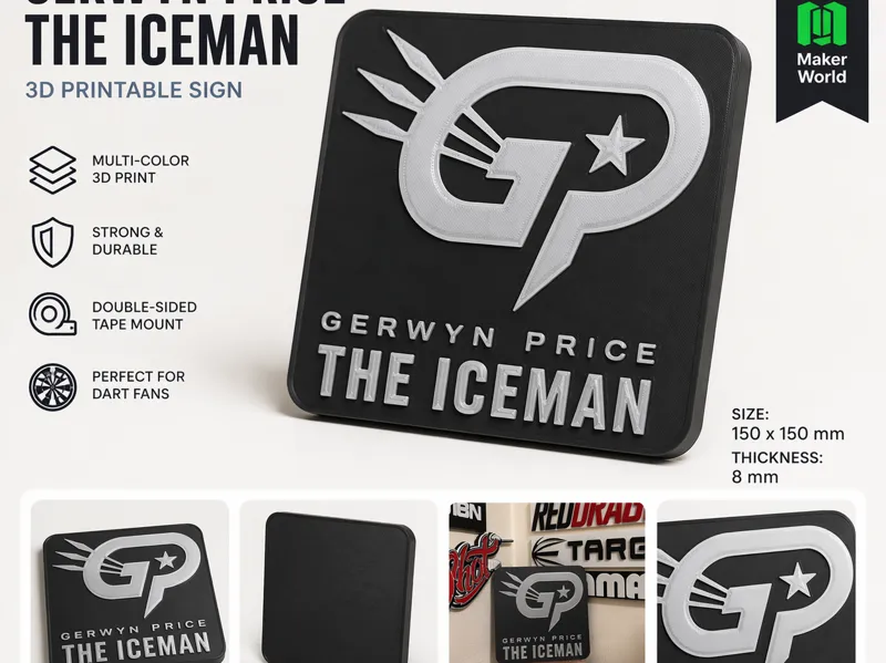 Targa 3D Gerwyn Price The Iceman