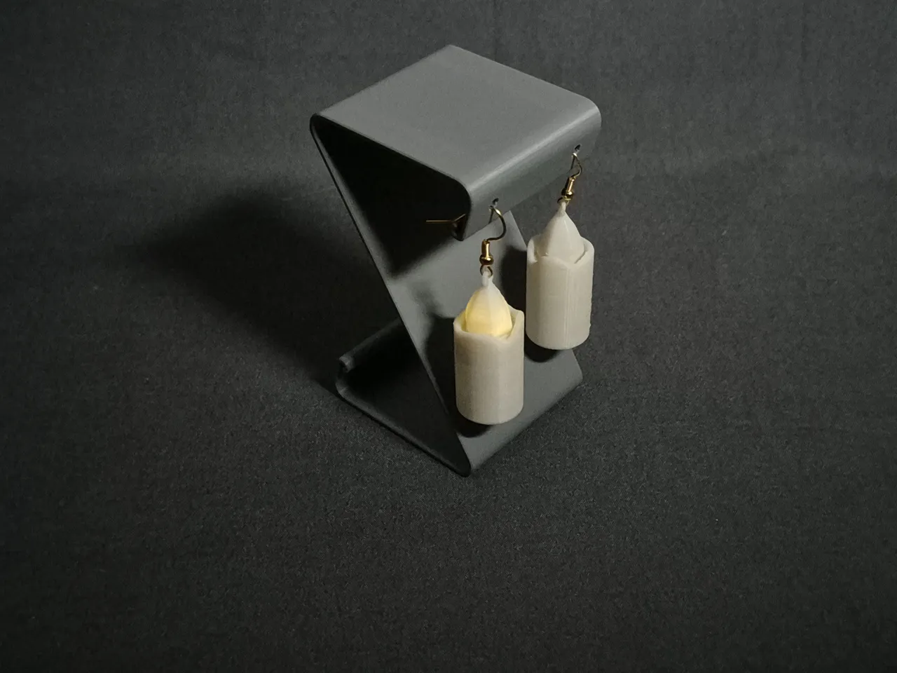 Kerzen Ohrringe LED view 2