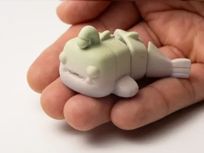 Fish Light - Articulated & Keychain - Free 3D Print Model - MakerWorld