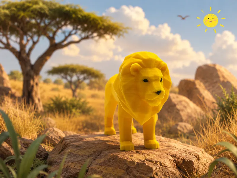 Low Poly Lion