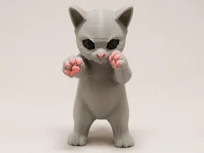 Boxing Cat Meme Figurine