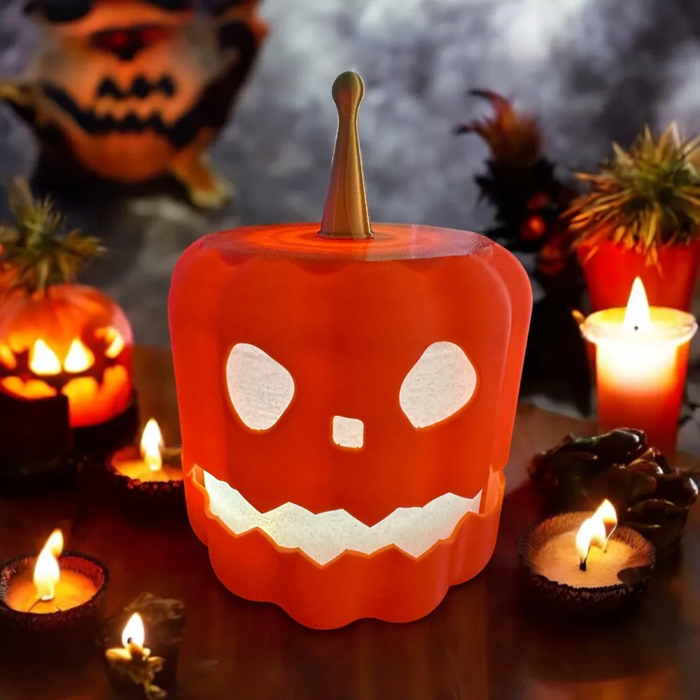 robot pumpkin jack o lantern "IT SPINS" by thelightspd MakerWorld