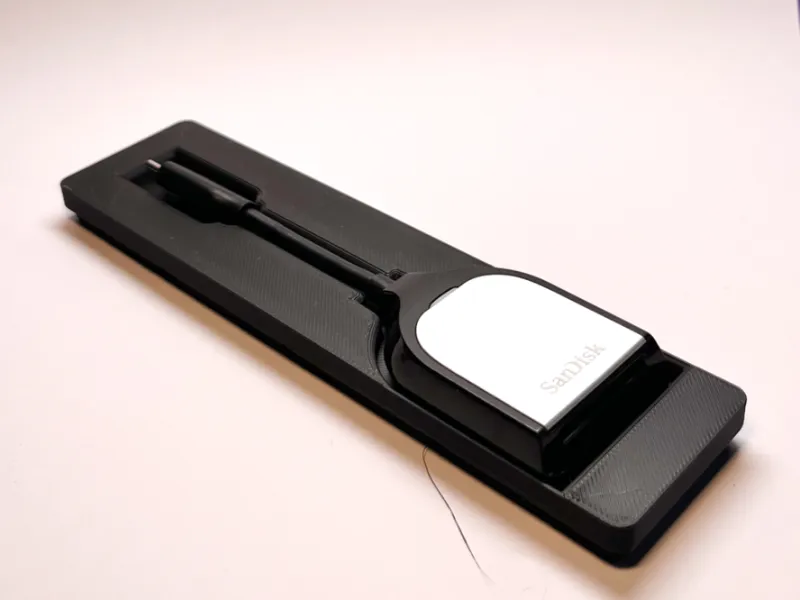 SanDisk USB-C SD Card Reader Holder for Gridfinity