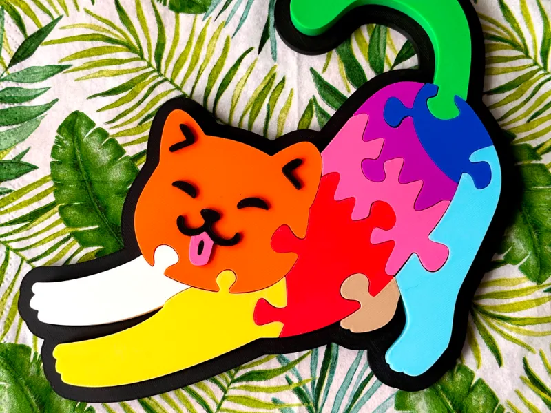 Rainbow Cat Puzzle