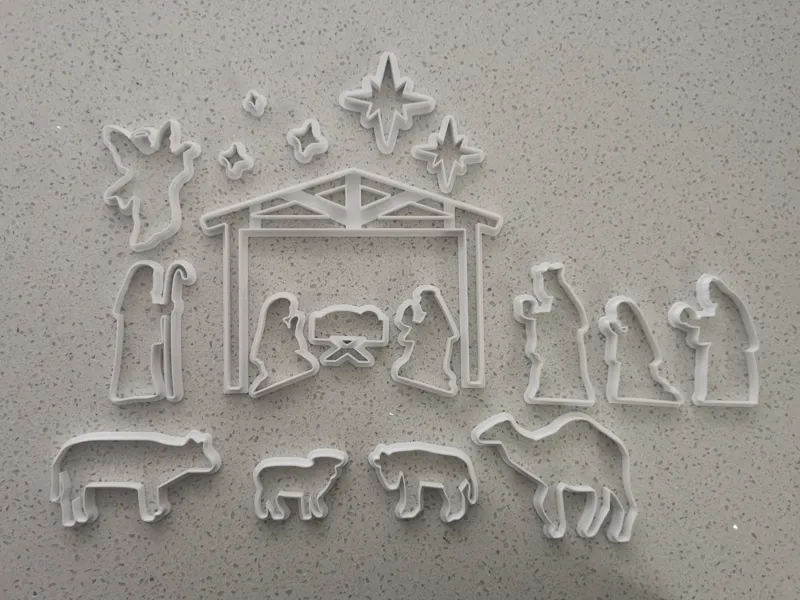 Christmas Holiday Cookie Cutters Nativity Scene