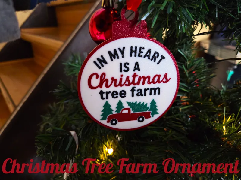 In My Heart is a Christmas Tree Farm Ornament