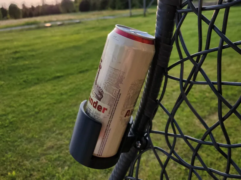 Cup holder with tube clamp