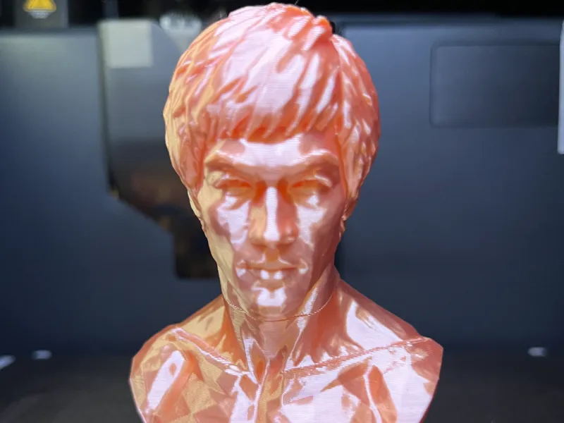 Bust Bruce Lee Modern Art - Low Poly Tribute