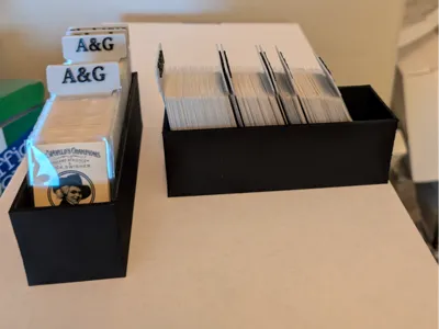 Tobacco Mini Trading Card Storage Box w/ Dividers