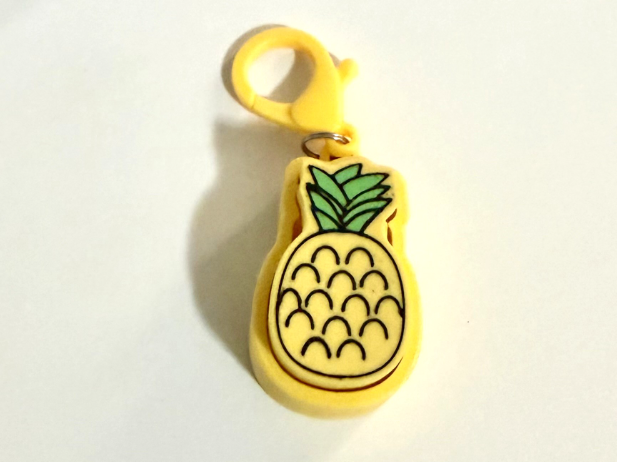 Pineapple Fidget Clicker Keychain