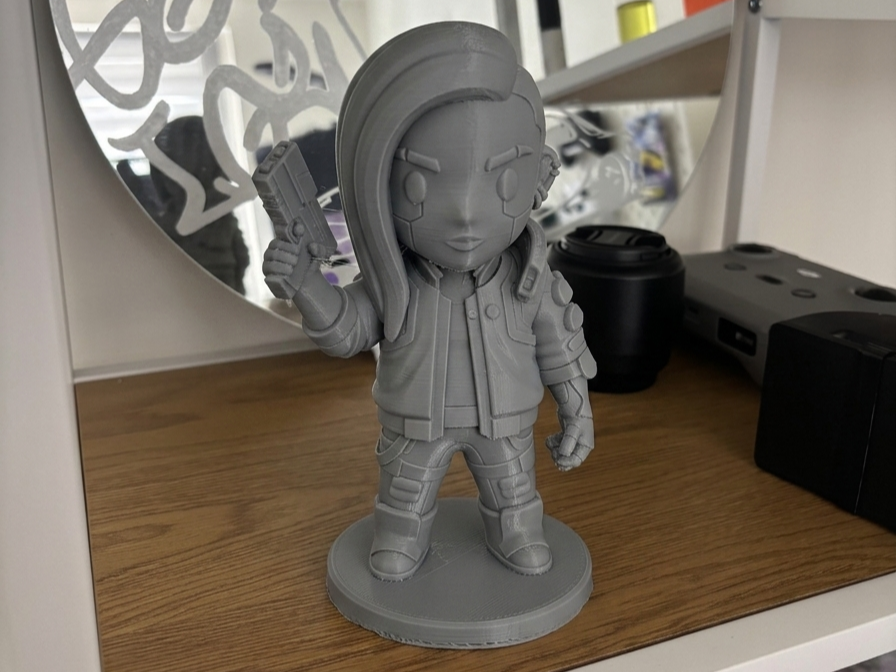 Chibi Cyberpunk Agent | Future Desk Statue