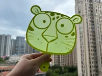 惊恐豹扇子