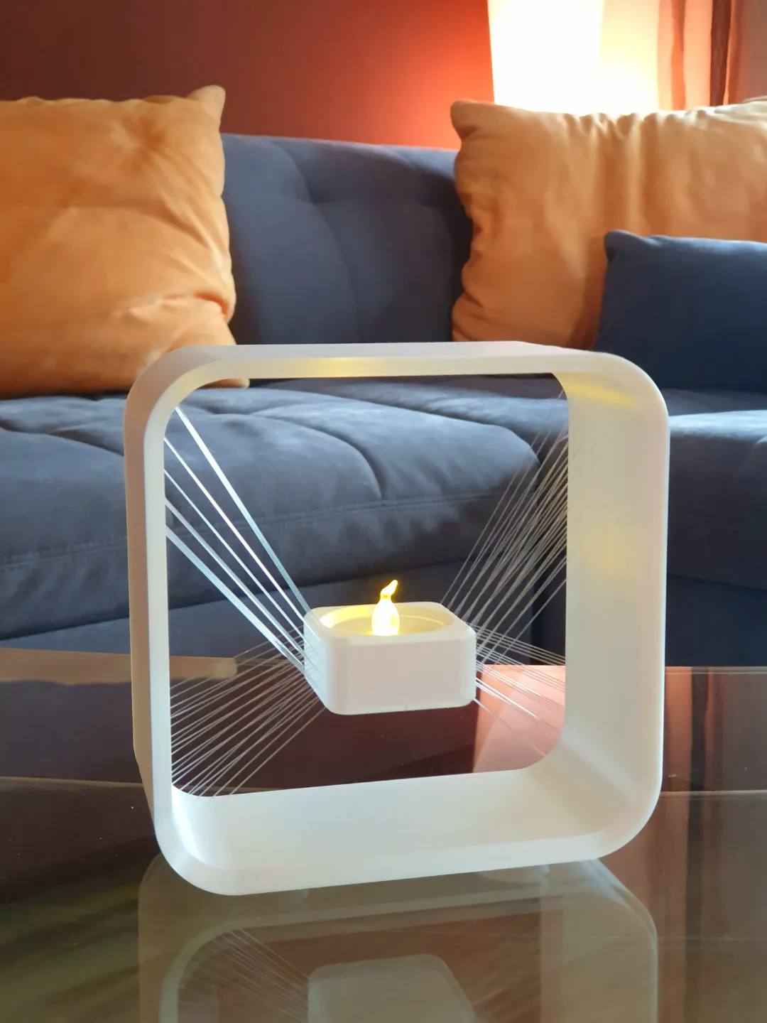 LED Tea Light suspended view 4