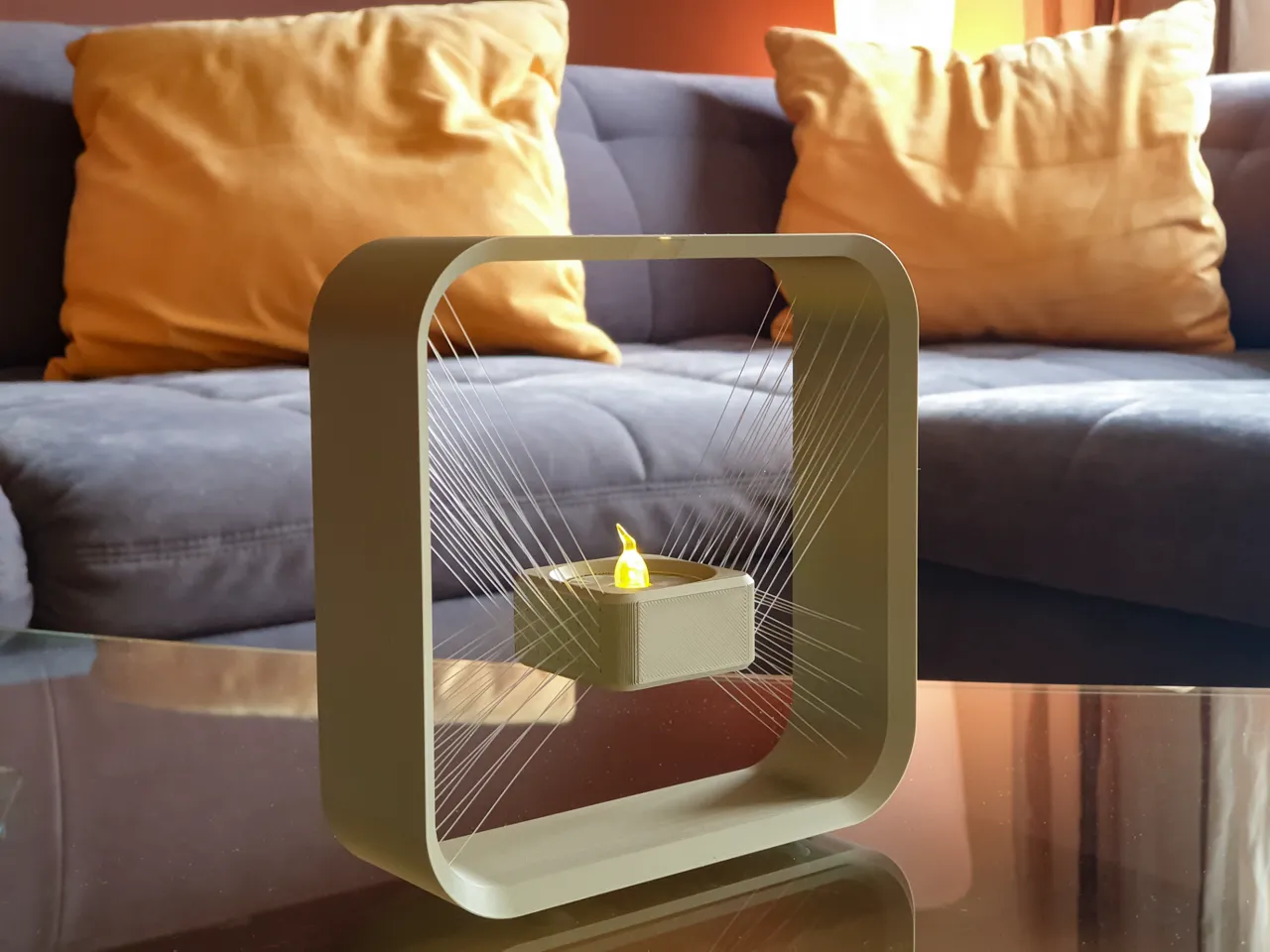 LED Tea Light suspended view 3