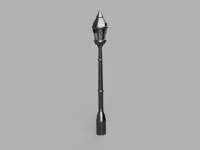 Lampadaire miniature pour diorama — photo 1
