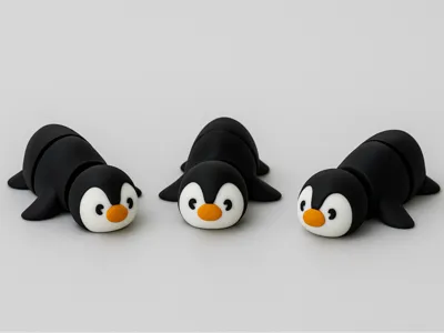 Cute Articulated Penguin Mini