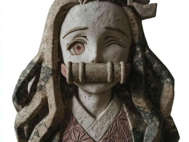 Nezuko bust with support