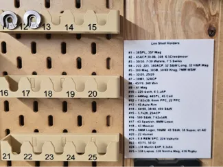 Lee Precision Shell Holder List.