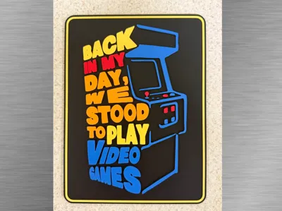 Arcade Art -Back in My Day 150x200