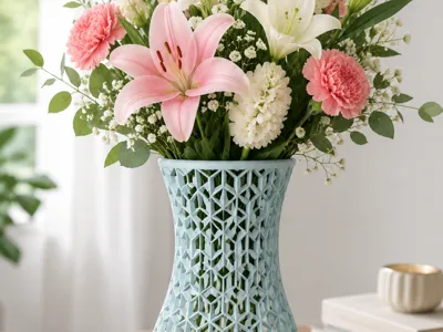 Decorative Geometric Vase