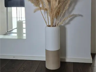 Textured tall vase / 44 cm tall vase