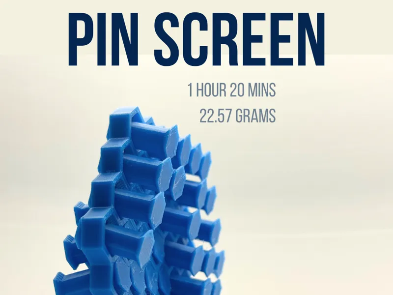 Pin Screen (Print in Place, No Supports)