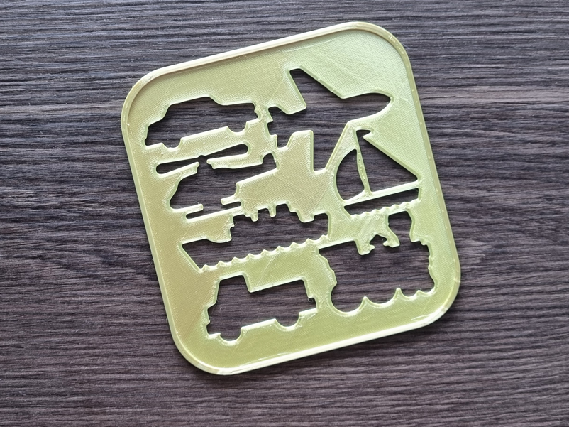Vehicles Drawing Stencil