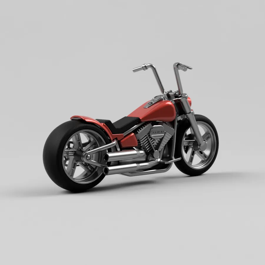 Harley Davidson - Custom Fat Boy style view 4