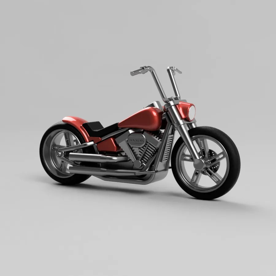 Harley Davidson - Custom Fat Boy style view 2