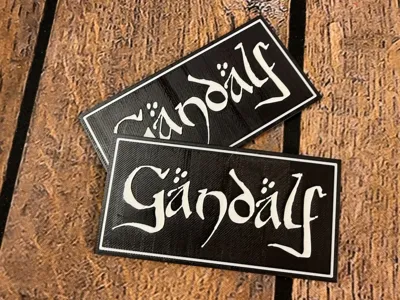 Gandalf LOTR Printer Sign