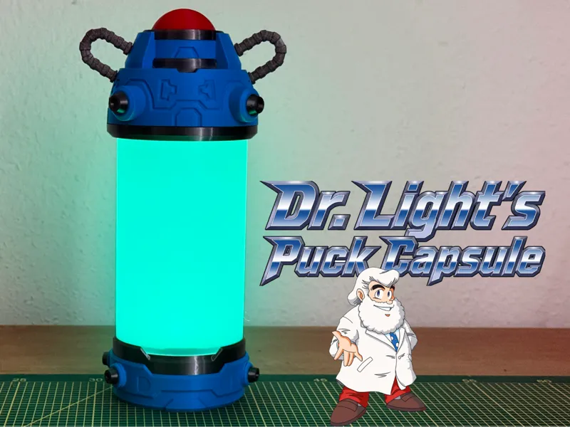 Dr. Light's Puck Capsule Lamp (Megaman X) - No AMS