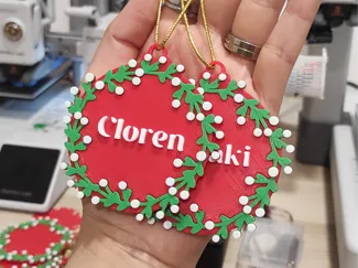 Personalized Christmas Wreath Ornament