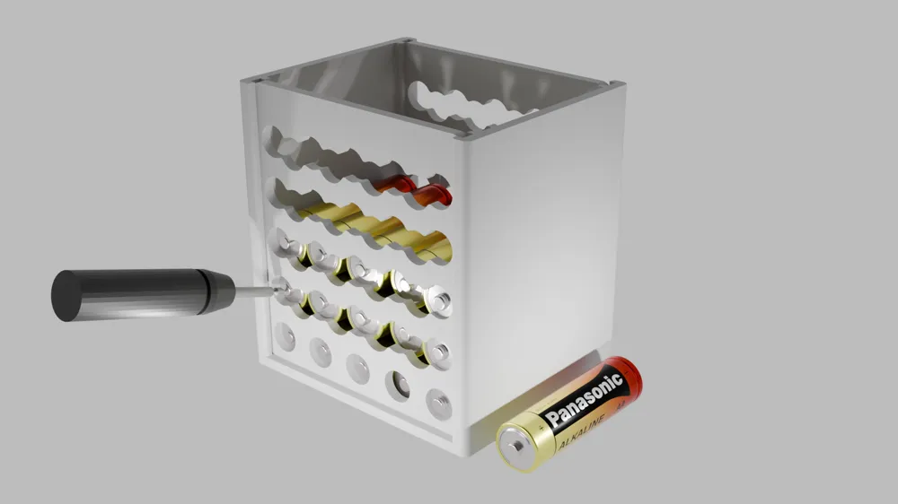 battery organizer container - Free 3D Print Model - MakerWorld