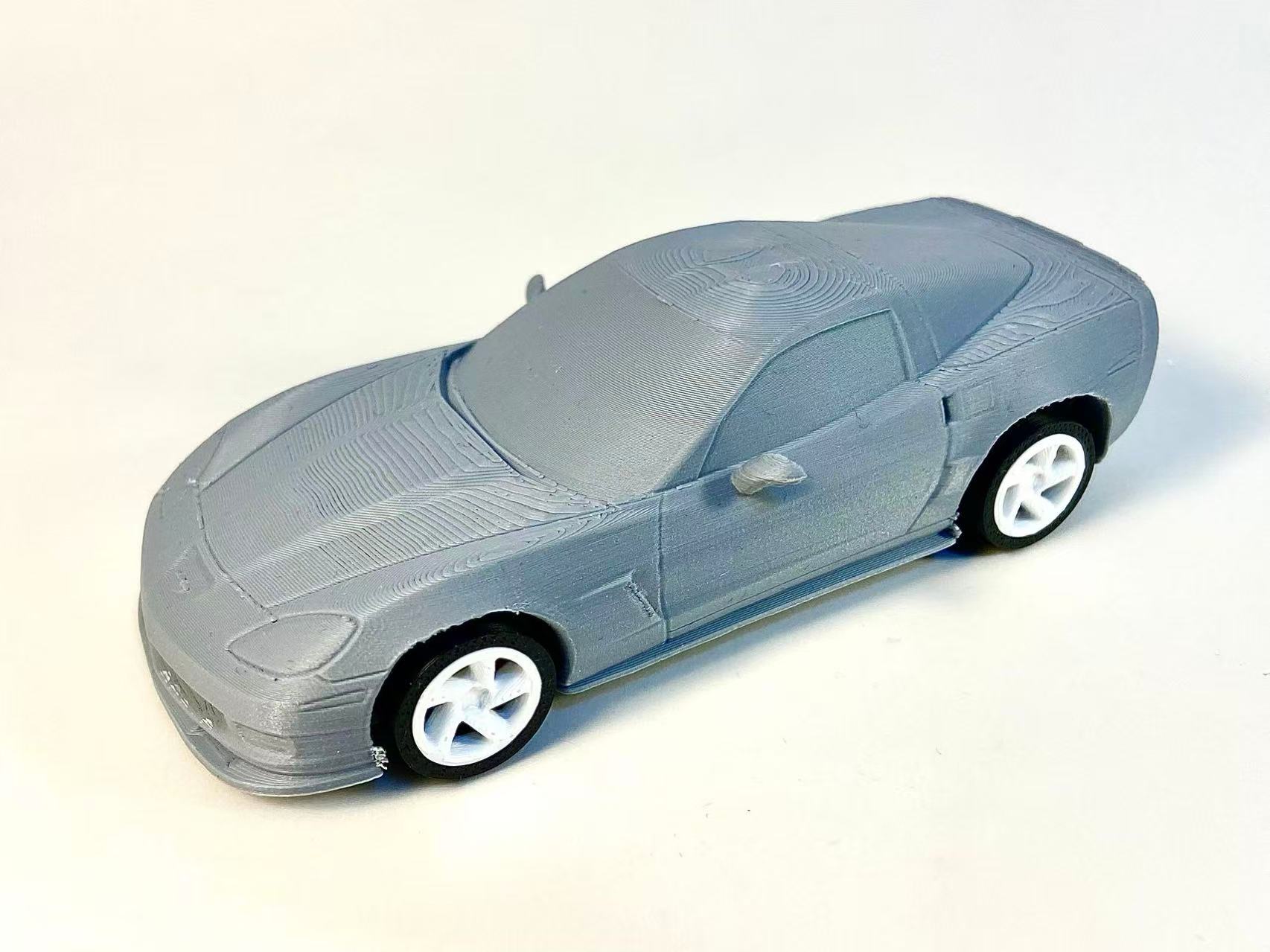 Miniatura 1 do modelo 3D 【Corvette】雪佛兰科尔维特Z06 美式超跑 公路赛车 组装/轮胎可动
