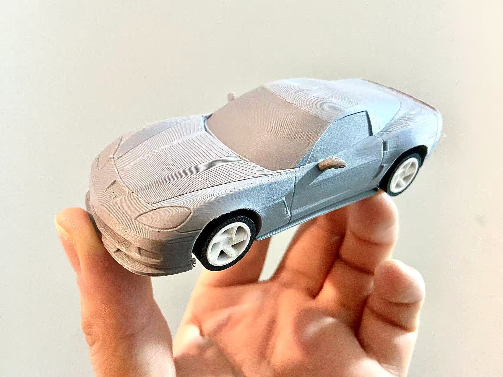 Miniatura 2 do modelo 3D 【Corvette】雪佛兰科尔维特Z06 美式超跑 公路赛车 组装/轮胎可动