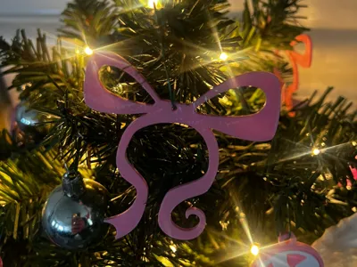 Christmas Bow Ornament