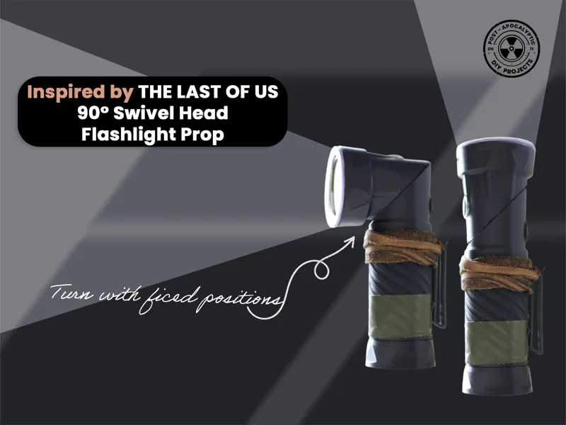 90° Flashlight Prop – Swivel Head 