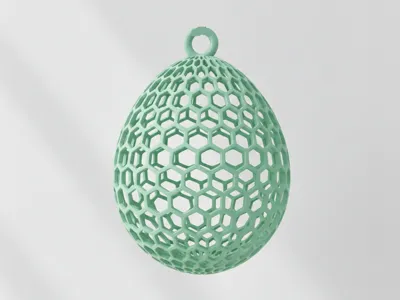 Honeycomb Easteregg Osterei 6eck