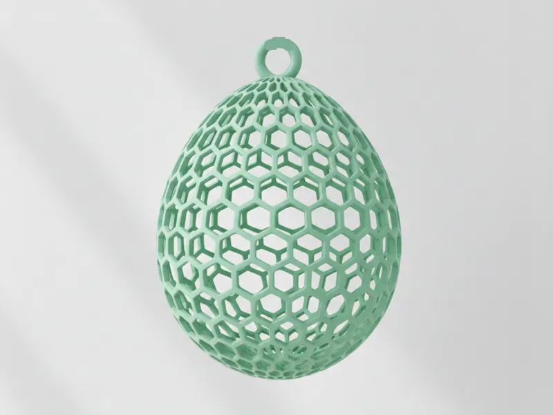 Honeycomb Easteregg Osterei 6eck