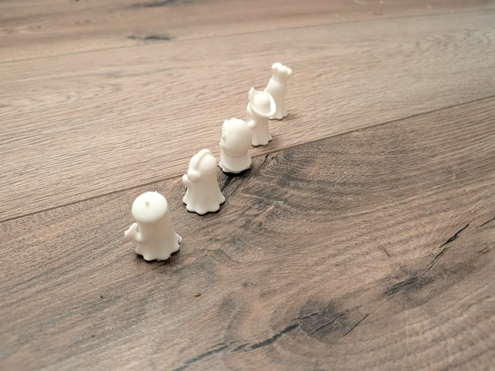 Cute Halloween ghosts | 5 cute little ghosts - Free 3D Print Model ...