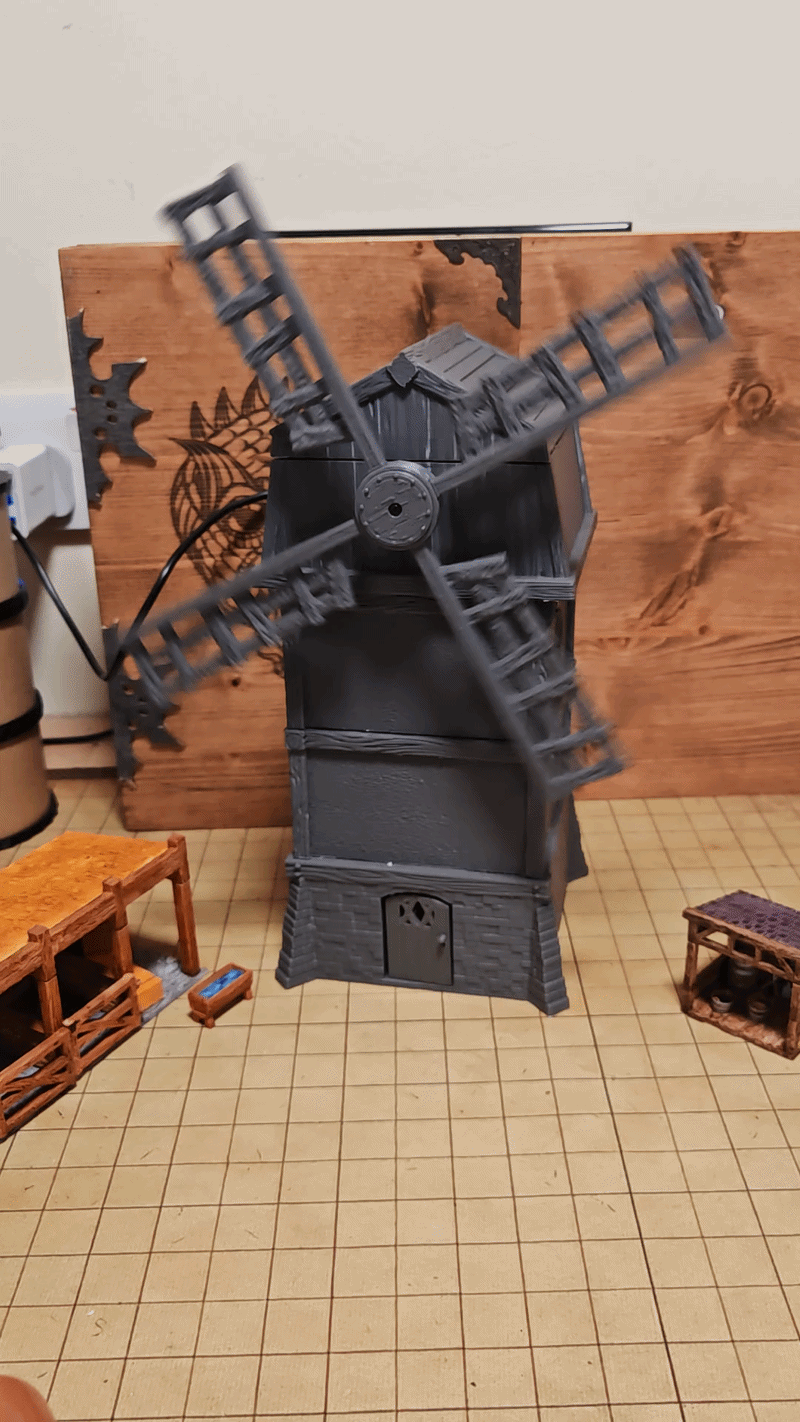 Motorised Windmill for DnD, Dioaramas or Decor!