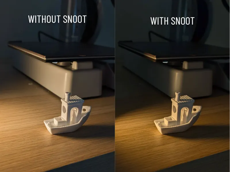 Parametric snoot for led lights