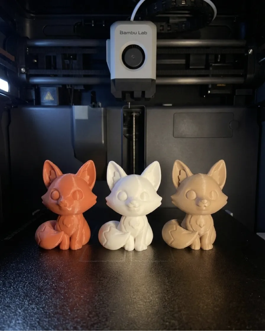 DESK PET - FOX KAWAII - Fast Print - Free 3D Print Model - MakerWorld