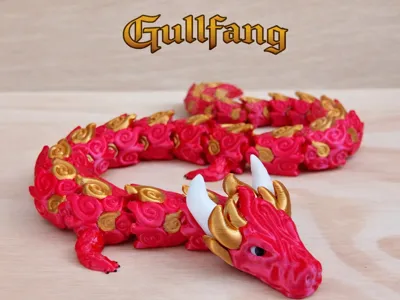 Articulated Fire Dragon - Gullfang